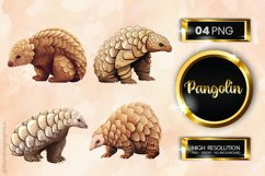 Pangolin Clipart 04 variations Product Image 1