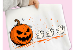 Funny Halloween Pumpkin PNG, Trendy Halloween Pumpkin PNG Product Image 1