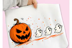 Funny Halloween Pumpkin PNG, Trendy Halloween Pumpkin PNG Product Image 1