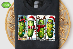 Christmas Pickles Clipart, Christmas Brushstroke PNG Product Image 3
