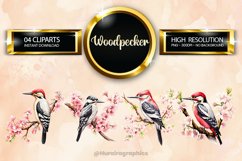 Woodpecker Clipart 04 variations Product Image 1