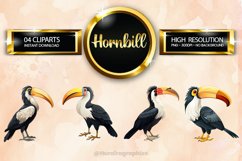 Hornbill Clipart 04 variations Product Image 1
