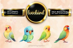 Lovebird Clipart 04 variations Product Image 1