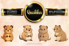 Quokka Clipart 04 variations Product Image 1