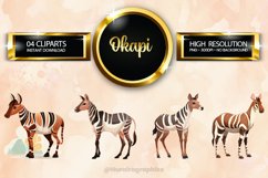 Okapi Clipart 04 variations Product Image 1