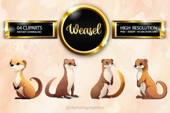 Weasel Clipart 04 variations Product Image 1