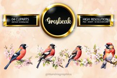 Grosbeak Clipart 04 variations Product Image 1