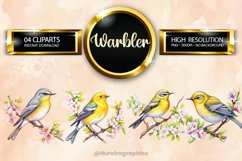 Warbler Clipart 04 variations Product Image 1