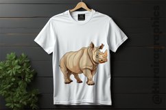 Rhinoceros Clipart 04 variations Product Image 2