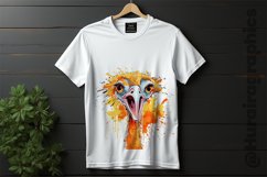 Ostrich Clipart 04 variations Product Image 2