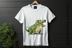 Crocodile Clipart 04 variations Product Image 2