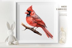 Red Cardinal | Watercolor Clipart Product Image 1
