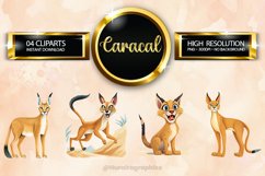 Caracal Clipart 04 variations Product Image 1
