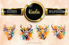 Kudu Clipart 04 variations Product Image 1