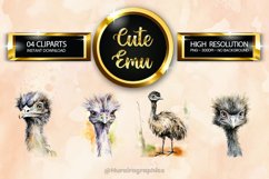 Emu Clipart 04 variations Product Image 1