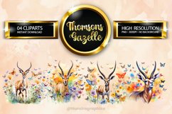 Thomsons Gazelle Clipart 04 variations Product Image 1