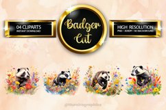 Badger Clipart 04 variations Product Image 1