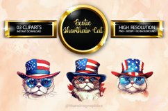 Exotic Shorthair Cat Clipart 03 variations Product Image 1