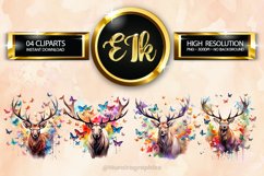 EIk Clipart 04 variations Product Image 1