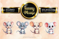 Funny Mouse Clipart 04 variations Product Image 1
