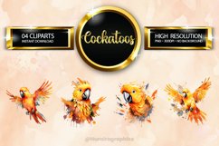 Cockatoos Clipart 04 variations Product Image 1