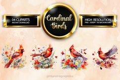 Cardinal Clipart 04 variations Product Image 1