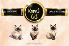 Korat Cat Clipart 03 variations Product Image 1
