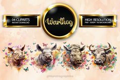 Warthog Clipart 04 variations Product Image 1