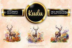 Kudu Clipart 03 variations Product Image 1