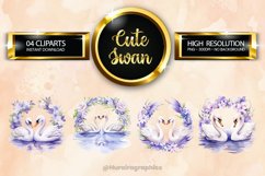 Swan Clipart 04 variations Product Image 1