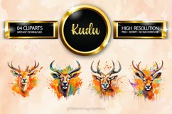 Kudu Clipart 04 variations Product Image 1