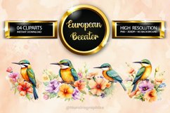 European Beeater Clipart 04 variations Product Image 1
