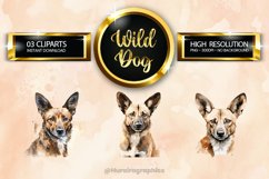 Wild Dog Clipart 03 variations Product Image 1