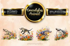 Crocodylus Clipart 04 variations Product Image 1