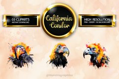 California Condor Clipart 03 variations Product Image 1