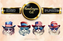 Himalayan Cat Clipart 04 variations Product Image 1