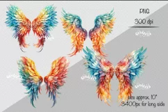 Angel Wings Sublimation PNG Transparent wings png Clipart Product Image 2