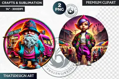 Urban Gnome Clipart, hip hop Gnome Clipart, Gnomes png Product Image 1