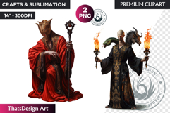 Ars Goetia Demons Clipart, mythology Graphics, dark PNG Product Image 1