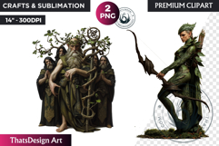 Ars Goetia Demons Clipart, mythology Graphics, dark PNG Product Image 1