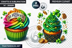 St Patrick&#039;s Day Desserts Clipart, Saint patrick sublimation Product Image 1