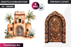 Morocco travel clipart, moroccan culture PNG, oriental Product Image 1