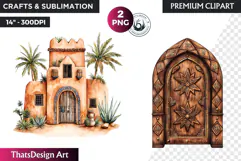Morocco travel clipart, moroccan culture PNG, oriental Product Image 1