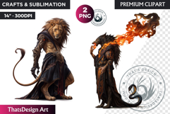 Ars Goetia Demons Clipart, mythology Graphics, dark PNG Product Image 1