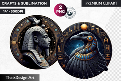 Egyptian God and Goddess Clipart, Ancient Egypt, ra, horus Product Image 1