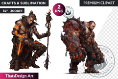 Biopunk Character Clipart,cyber Post-Apocalyptic sublimation Product Image 1