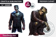 Frankenstein Clipart, Halloween clipart, Halloween PNG Product Image 1