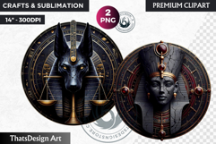 Egyptian God and Goddess Clipart, Ancient Egypt, ra, horus Product Image 1