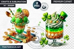 St Patrick&#039;s Day Desserts Clipart, Saint patrick sublimation Product Image 1