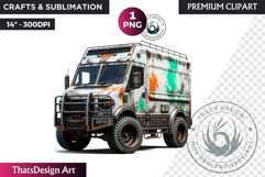 Vehicle Clipart, Post-Apocalyptic Wasteland, rusted dystopia Product Image 1